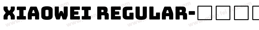 xiaowei Regular字体转换